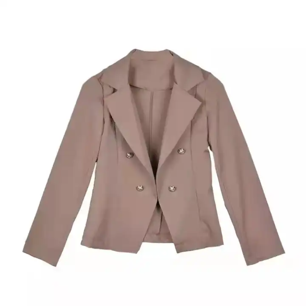 Elegante blazer de señora de manga larga con botones